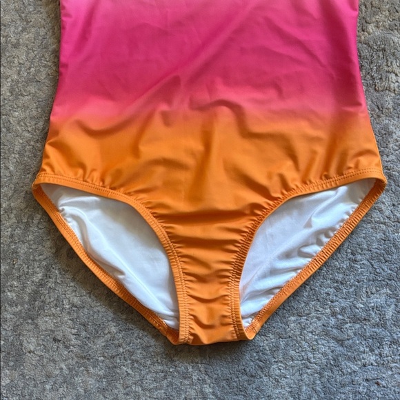 Old Navy Kids Pink and Orange Ombre One Piece Swimsuit Sz XL - Picture 3 of 8